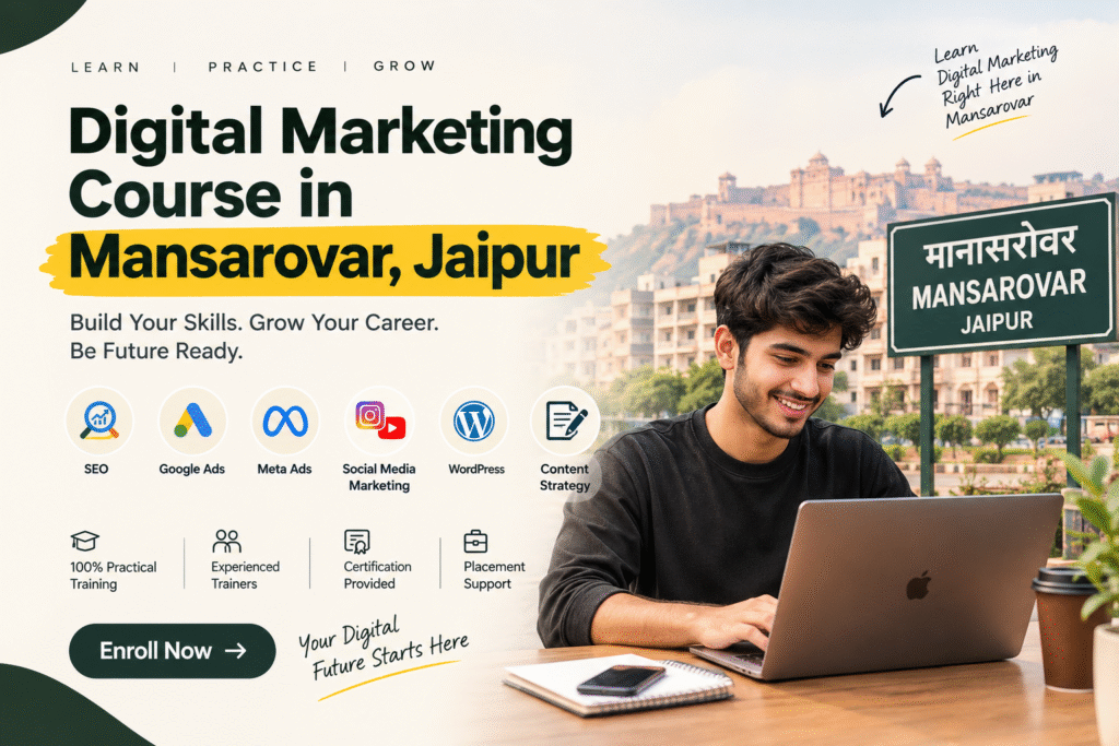 Digital Marketing Course in Mansarovar, Jaipur